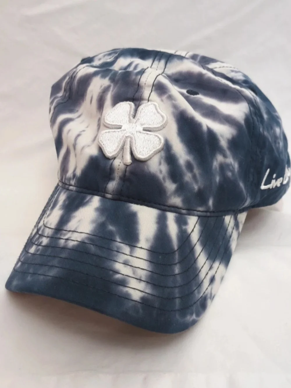 Tie-Dye Clover Baseball Cap - Blue